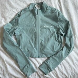 SET - Alphalete Trace Jacket and Skirt - Mirage Blue